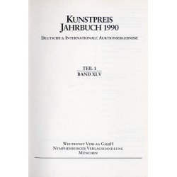Kunstpreis Jahrbuch 1990. Deutsche und Internationale Auktionsergebnisse. Band.45 Teil 1-2 w 2 vol