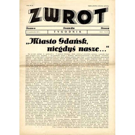 Zwrot. Prawo, prawda, praca. Tygodnik. R.1 (1937). Nr 13 (31 października 1937)
