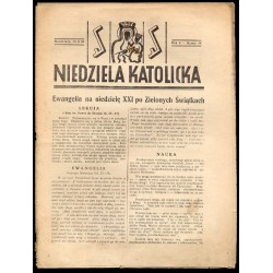 Niedziela Katolicka. R.6 (30 X 1938) nr 44