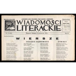 Wiadomości Literackie. Tygodnik. R.9 (1932). Nr 45 (462) (23 października 1932)