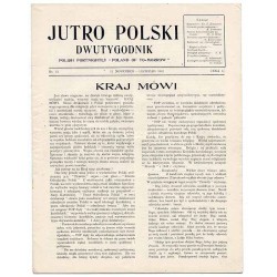 Jutro Polski. Dwutygodnik. [R.1] (1942). Nr 12 (12 Listopad 1942)