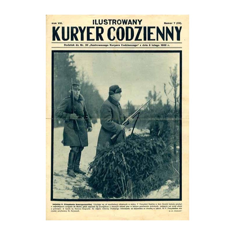 Ilustrowany Kurier Codzienny. Bezpłatny dodatek tygodniowy "Ilustrowanego Kuriera Codziennego" nr 39. R.8 (1932). Nr 7 (358) (8