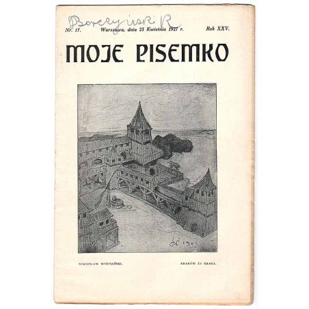 Moje Pisemko. R.25 (1927). Nr 17 (23 kwietnia 1927)