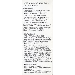Jerzy Kubina. Ikonostas. Galerie Louis XIV, Paris, 3 décembre 1992 - février 1993