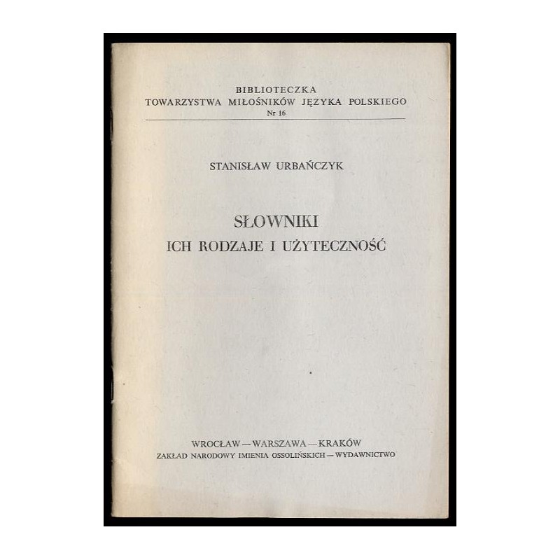 Słowniki, ich rodzaje i użyteczność