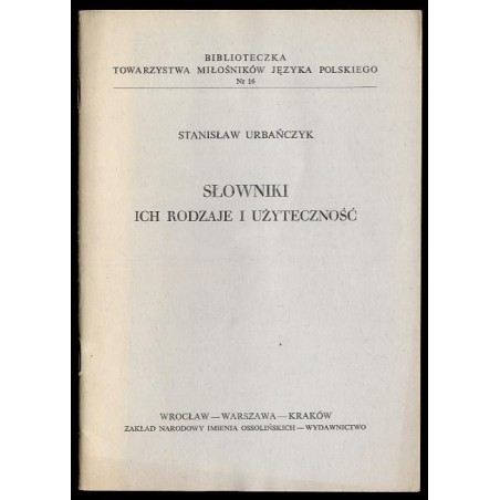 Słowniki, ich rodzaje i użyteczność