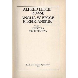 Anglia w epoce elżbietańskiej. 2t
