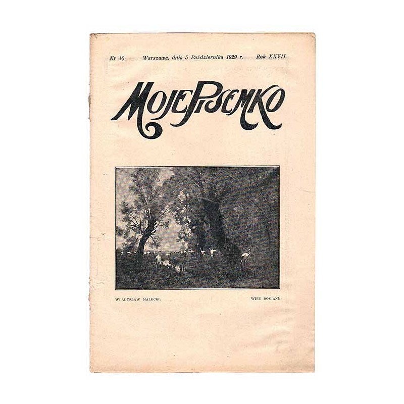 Moje Pisemko. R.27 (1929). Nr 40 (5 października 1929)