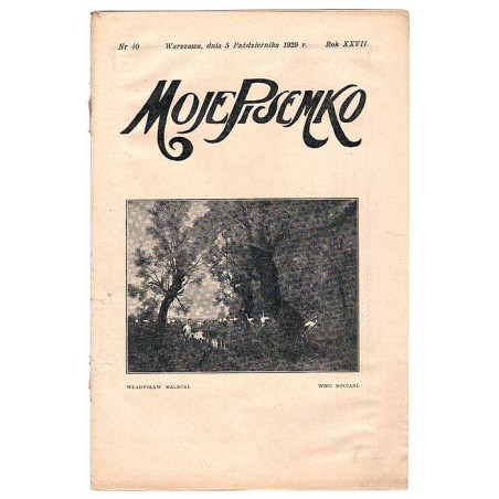 Moje Pisemko. R.27 (1929). Nr 40 (5 października 1929)