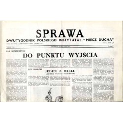 Sprawa. Dwutygodnik Polskiego Instytutu: "Miecz Ducha"  The Common Cause. Fortnightly of the Polish Section of the "Sword of th
