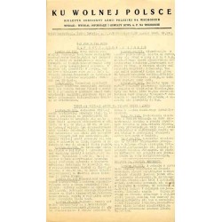 Ku Wolnej Polsce. Biuletyn codzienny Armii Polskiej na Wschodzie. (1943). Nr 198 (29 marzec 1943)