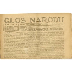 Głos Narodu. R.25 (1917). Nr 83 (7 kwietnia 1917). Wydanie poranne