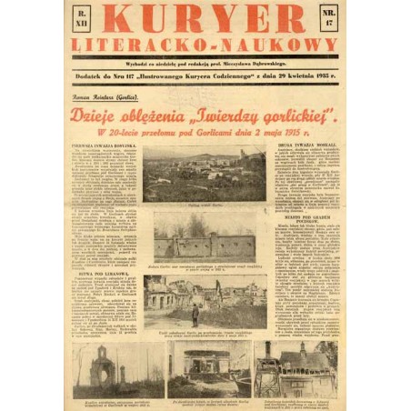 Kuryer Literacko-Naukowy. R.12 (1935). Nr 17 (29 kwietnia 1935)