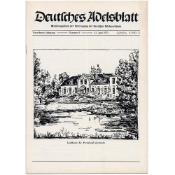Deutsches Adelsblatt. 14. Jahrgang (1975). Nr 6 (15 VI 1975) [Lindhorst, Kr. Prenzlau / Uckermark]