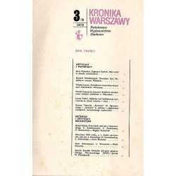 Kronika Warszawy. 1973. Nr 3/15