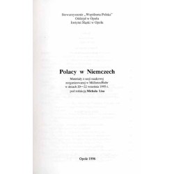 Polacy w Niemczech. Materiały z sesji naukowej zorganizowanej w Mülheim/Ruhr w dniach 20-22 września 1995 r