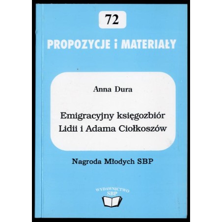 Emigracyjny księgozbiór Lidii i Adama Ciołkoszów w Miejskiej Bibliotece Publicznej im. J. Słowackiego w Tarnowie. [Emigration bo