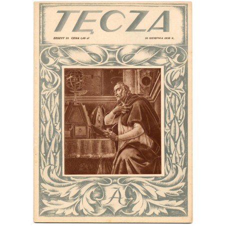 Tęcza. Ilustrowane pismo tygodniowe. R.4 (1930). Z. 35 (30 sierpnia 1930) / Św. Augustyn / Anna Słonczyńska / San Gimignano / Pr