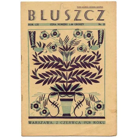 Bluszcz. Społeczno-literacki ilustrowany tygodnik kobiecy. R.61 (1928). Nr 23 (2 czerwca 1928)