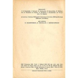 Literatura Piękna 1961. Adnotowany rocznik bibliograficzny
