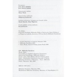 Przewodnik po zespołach rękopisów Towarzystwa Historyczno-Literackiego i Biblioteki Polskiej w Paryżu