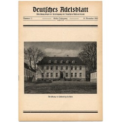 Deutsches Adelsblatt. 1. Jahrgang (1962). Nr 11 (15 XI 1962) [Bothkamp in Schleswig-Holstein]