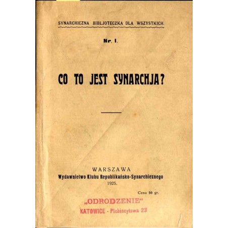 Co to jest synarchja?