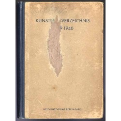 Kunstpreis-Verzeichnis. B.1: Auktionsergebnisse vom 1. Juli - 30. Juni 1940
