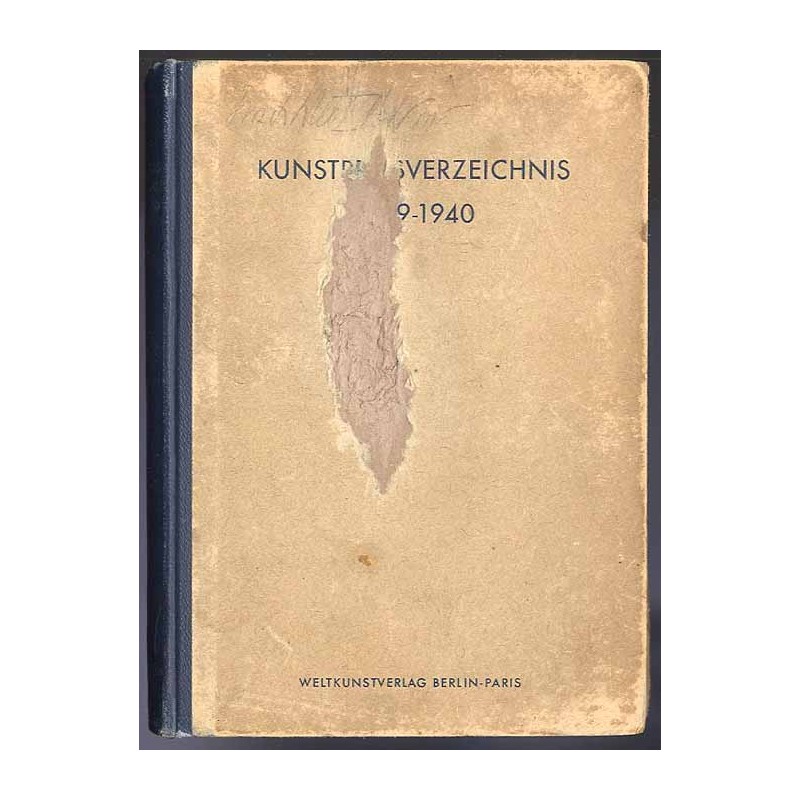 Kunstpreis-Verzeichnis. B.1: Auktionsergebnisse vom 1. Juli - 30. Juni 1940