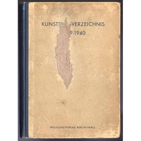 Kunstpreis-Verzeichnis. B.1: Auktionsergebnisse vom 1. Juli - 30. Juni 1940