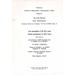 Herald. Historia. Genealogia. Heraldyka. Kwartalnik. (1991) Nr 1 (2)