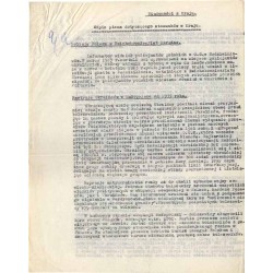 Wiadomości z Kraju. Odpis pisma dotyczącego stosunków w Kraju. 1943