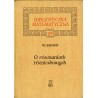 O równaniach różniczkowych
