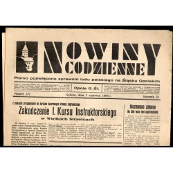 Nowiny Codzienne. Pismo poświęcone sprawom ludu polskiego na Śląsku Opolskim. R.24 (1934). Nr 122 (2 czerwca 1934)