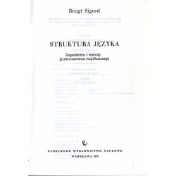 Struktura języka. Zagadnienia i metody językoznawstwa współczesnego