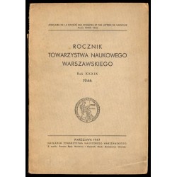 Rocznik Towarzystwa Naukowego Warszawskiego. R.39 (1946)