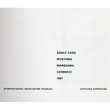 Adolf Loss. Wystawa
