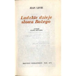 Ludzkie dzieje słowa Bożego