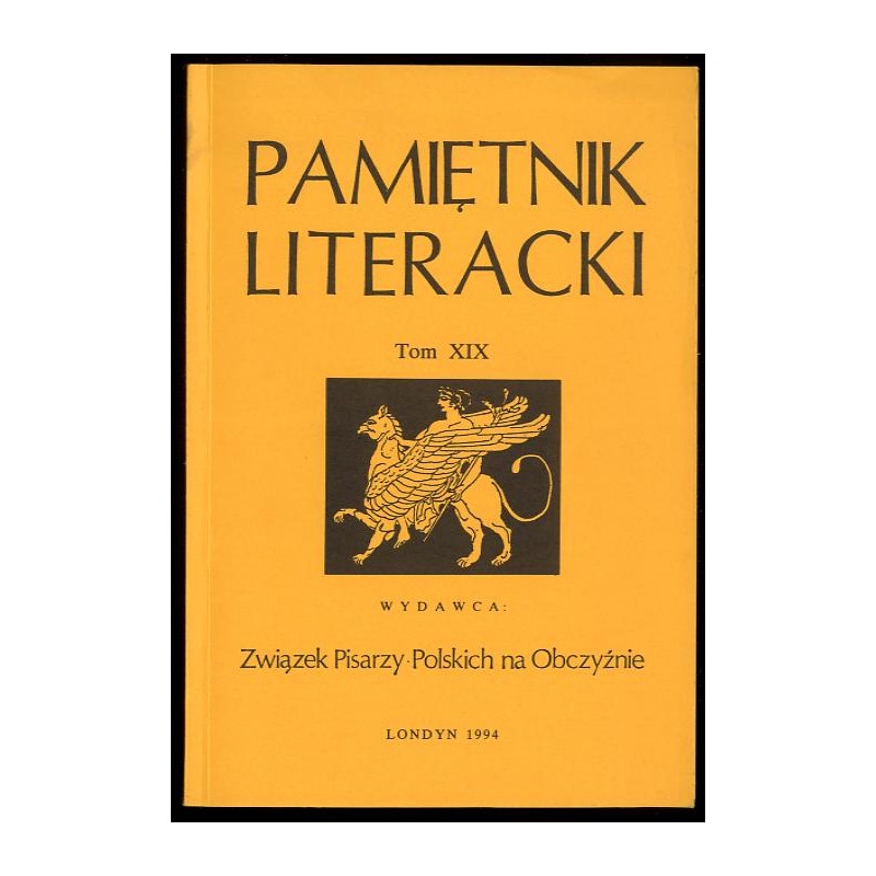 Pamiętnik Literacki. T.19