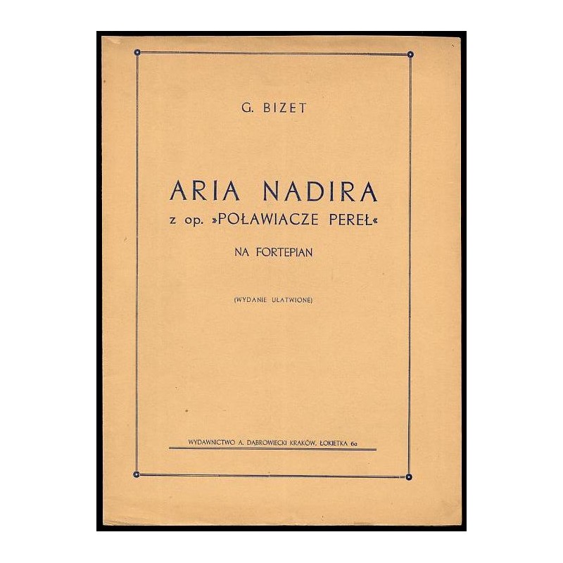 Poławiacze pereł. Aria Nadira