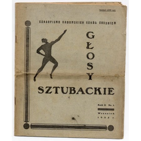 Głosy Sztubackie. Czasopismo radomskich szkół średnich. R.2 (1935). Nr 1 (IX 1935)