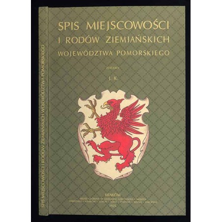 Spis miejscowości i rodów ziemiańskich województwa pomorskiego