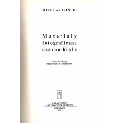 Materiały fotograficzne czarno-białe