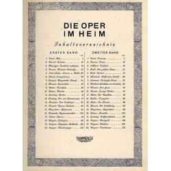 Die Oper im Heim. 40 Fantasien mit den schönsten und bekanntesten Opernmelodien. Band 1: Klavier-Ausgabe