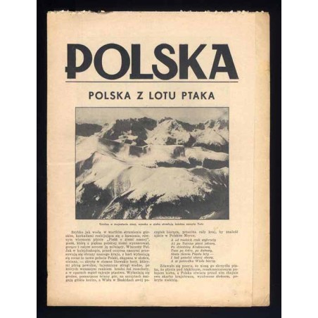 Polska. [R.3 (1937). Nr 16 (bez daty)]. Polska z lotu ptaka