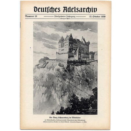 Deutsches Adelsarchiv. 15. Jahrgang (1959). Nr 10 (15 X 1959) [Die Burg Schauenburg im Mittelalter]