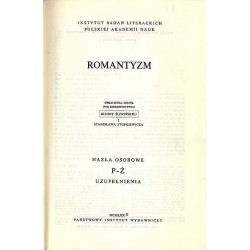 Bibliografia literatury polskiej. Nowy Korbut. T.9: Romantyzm. Hasła osobowe P-Ż. Uzupełnienia