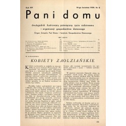 Pani Domu. Dwutygodnik ilustrowany poświęcony życiu rodzinnemu i organizacji gospodarstwa domowego. Organ Związku Pań Domu i Ins