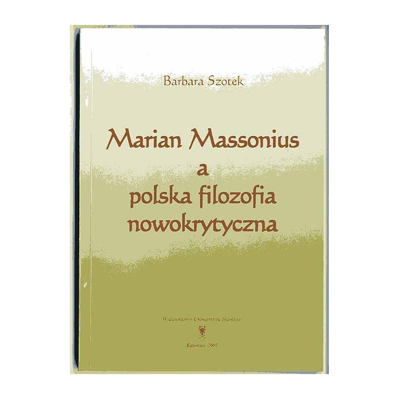 Marian Massonius a polska filozofia nowokrytyczna