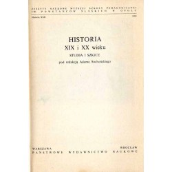 Historia XIX i XX wieku. Studia i szkice